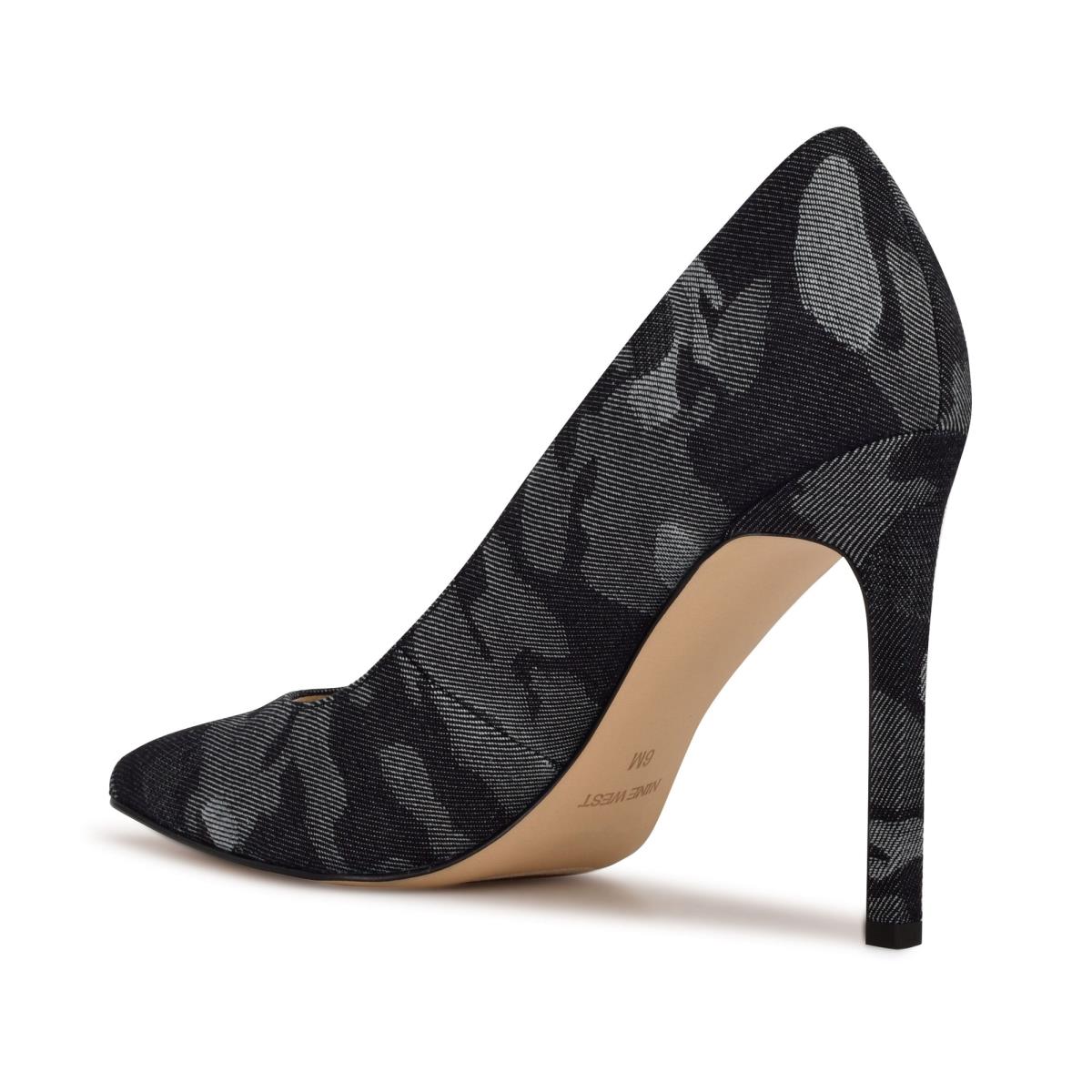 Nine West Tatiana Pointy Burunlu Stiletto Ayakkabı Kadın Mavi Camo | 1623QBWMJ