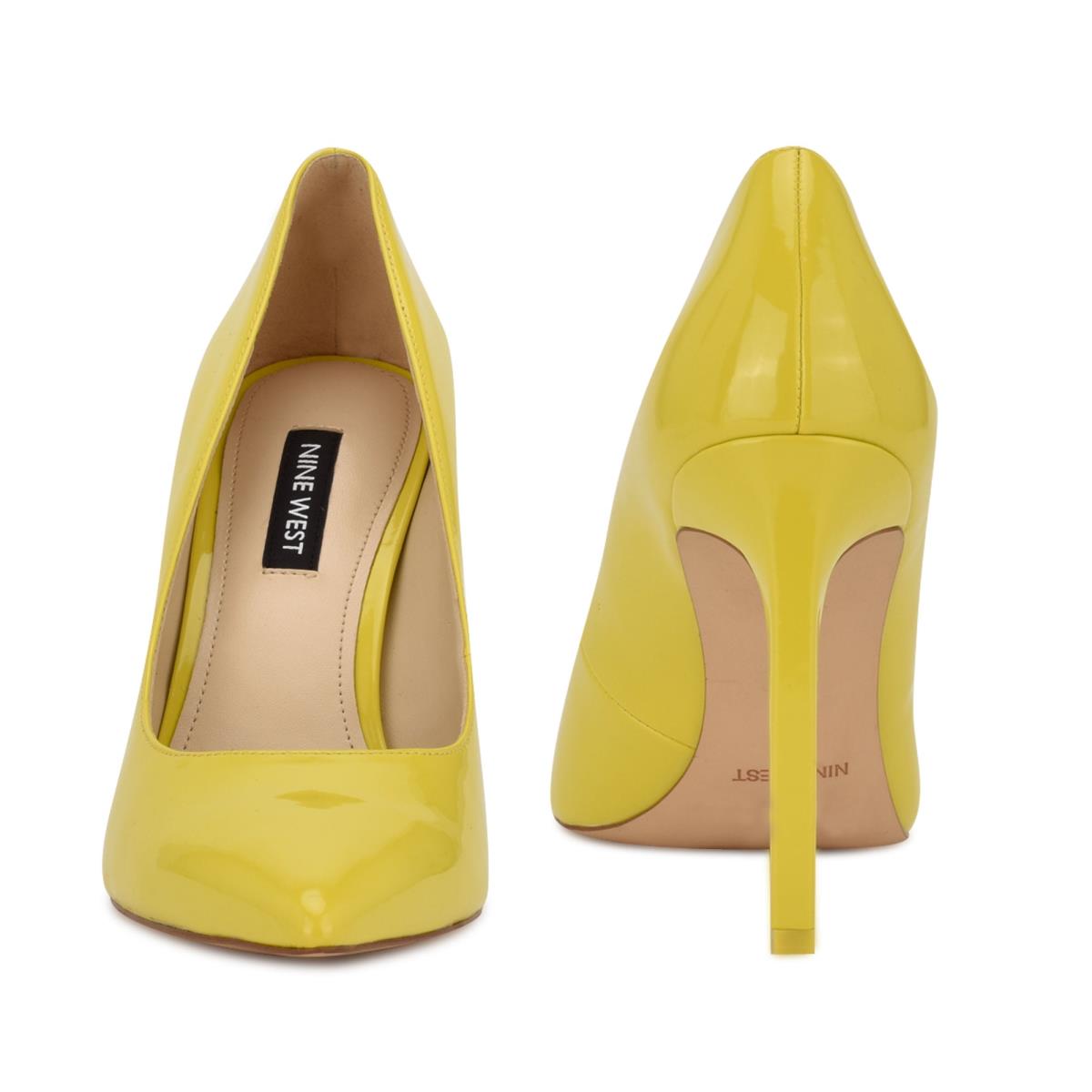 Nine West Tatiana Pointy Burunlu Stiletto Ayakkabı Kadın Sarı | 3250TWDCM