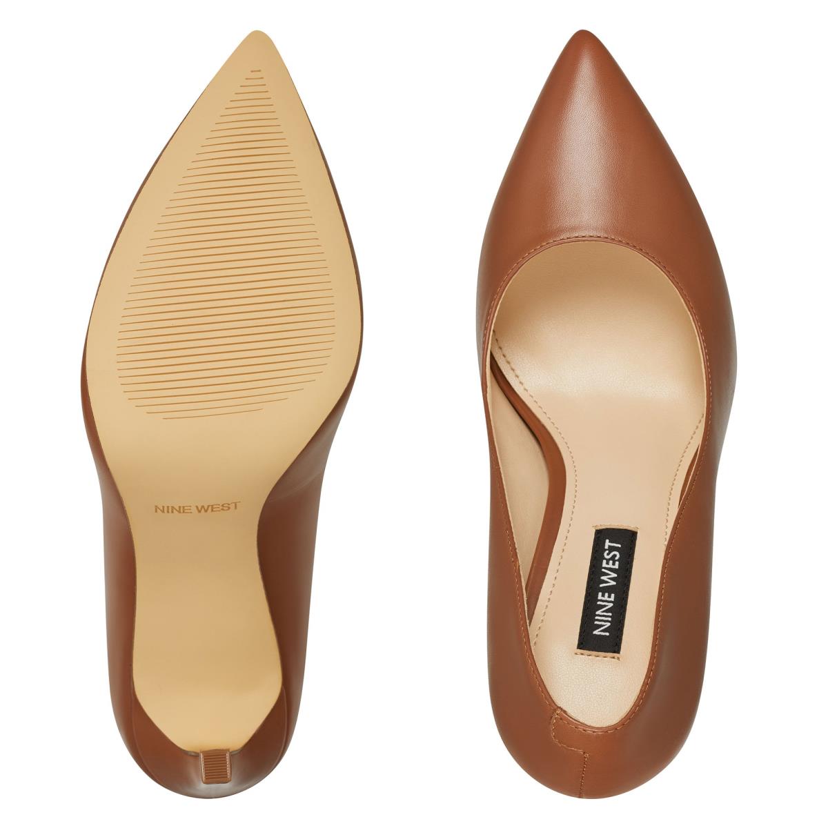 Nine West Tatiana Pointy Burunlu Stiletto Ayakkabı Kadın Açık Kahverengi | 3297LTUWY