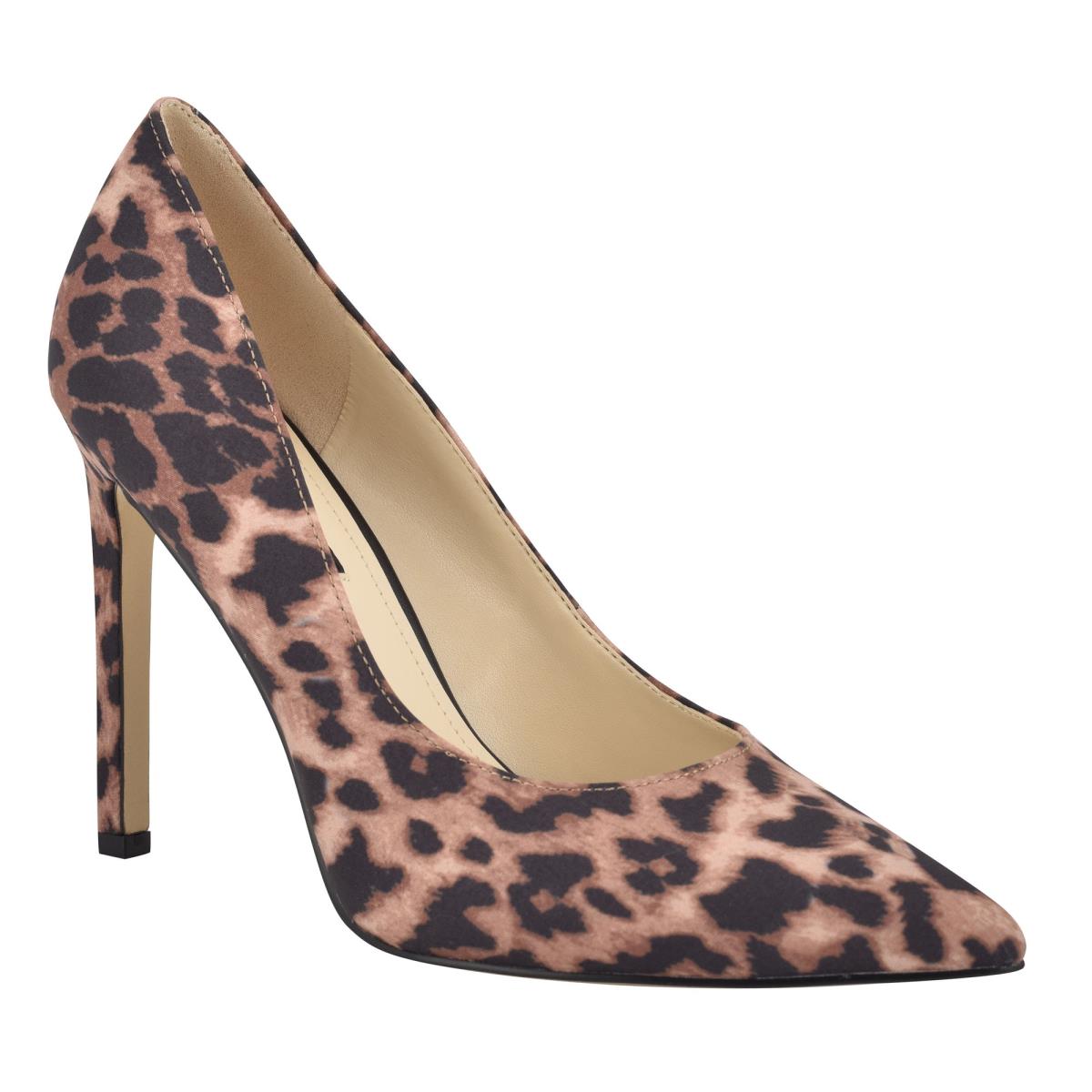 Nine West Tatiana Pointy Burunlu Stiletto Ayakkabı Kadın Leopar | 5147FIALN