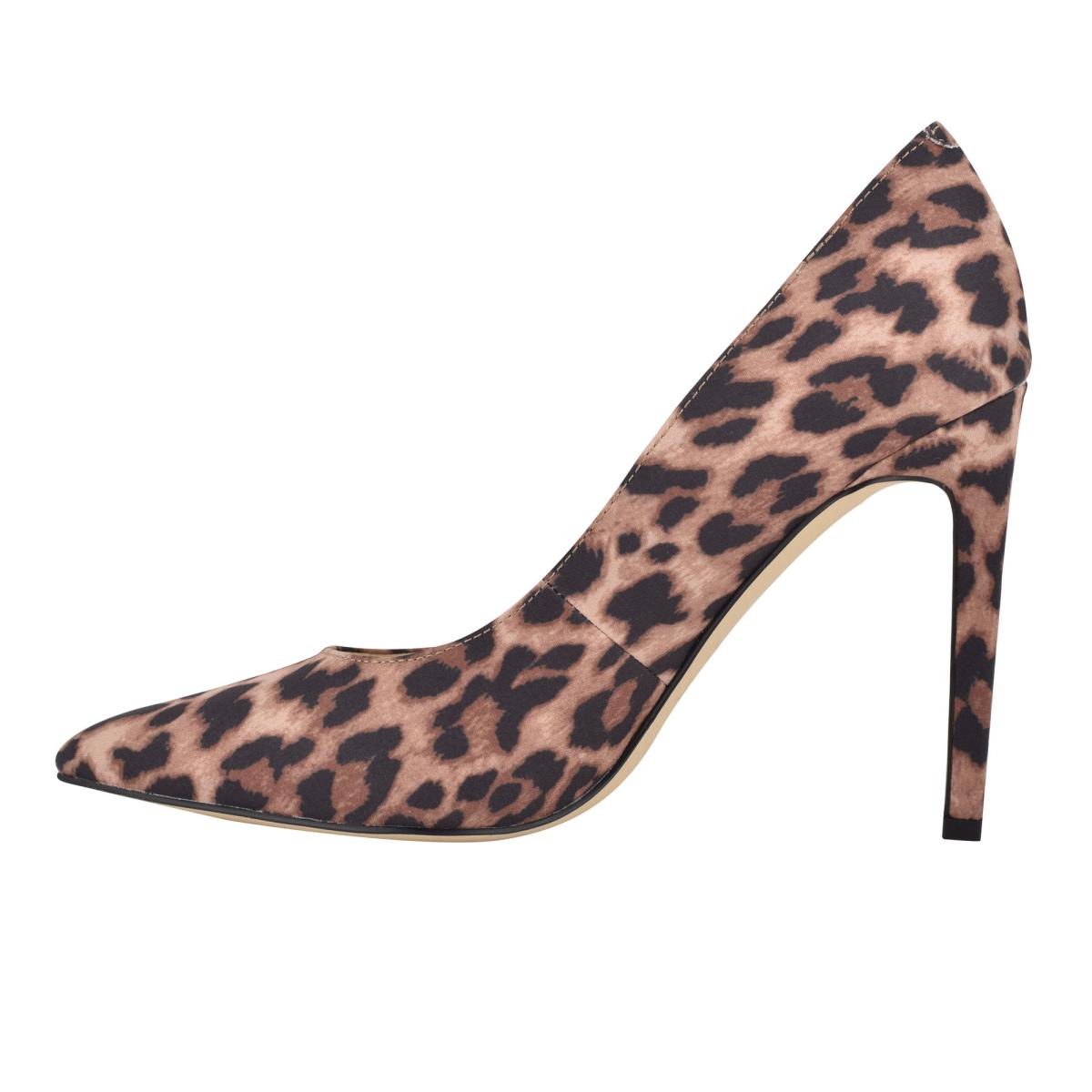 Nine West Tatiana Pointy Burunlu Stiletto Ayakkabı Kadın Leopar | 5147FIALN