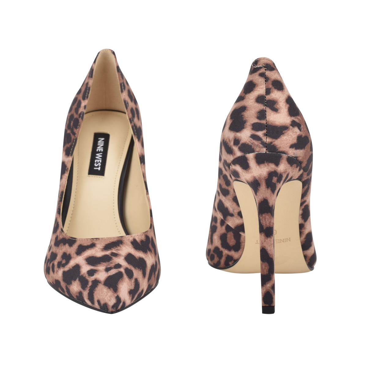 Nine West Tatiana Pointy Burunlu Stiletto Ayakkabı Kadın Leopar | 5147FIALN