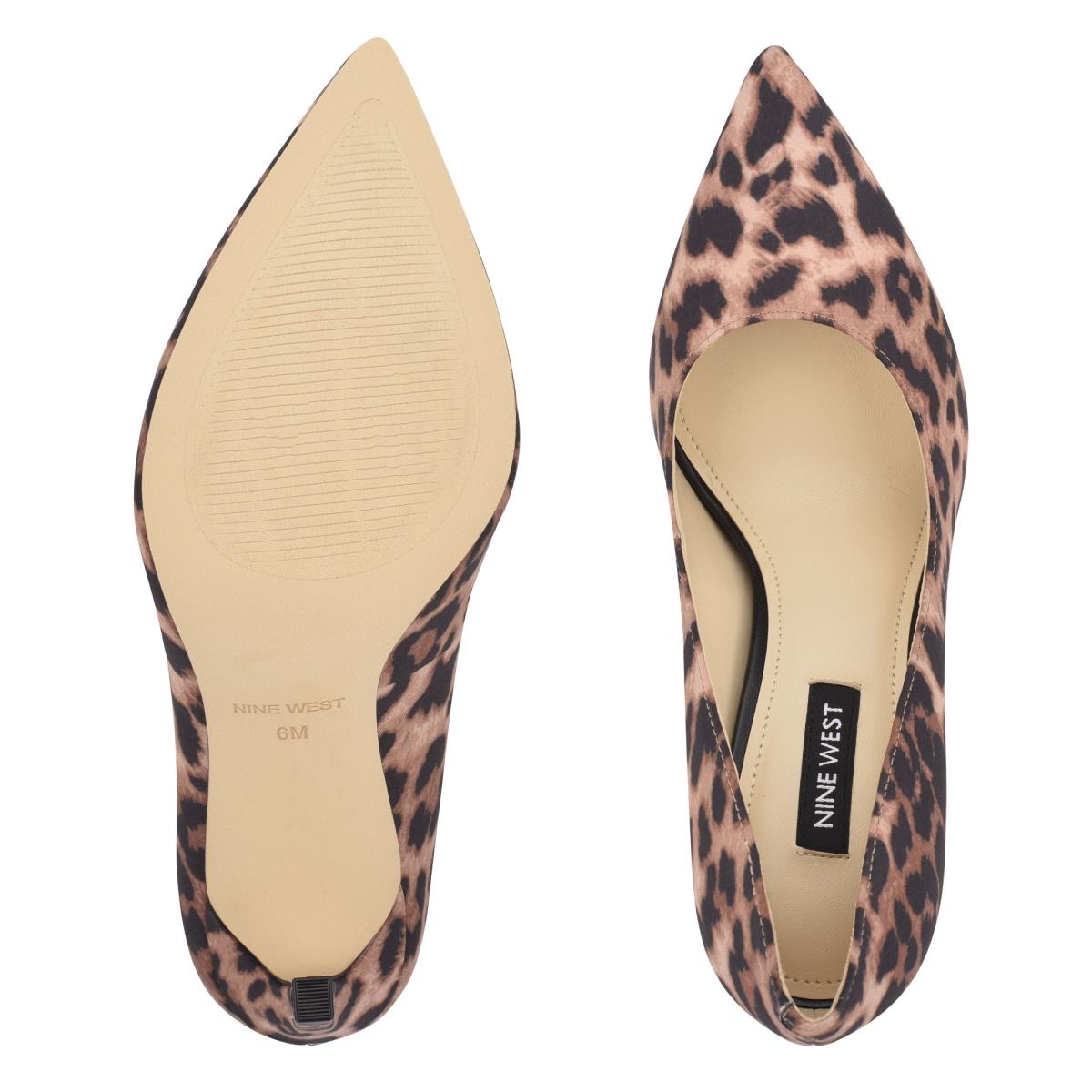 Nine West Tatiana Pointy Burunlu Stiletto Ayakkabı Kadın Leopar | 5147FIALN