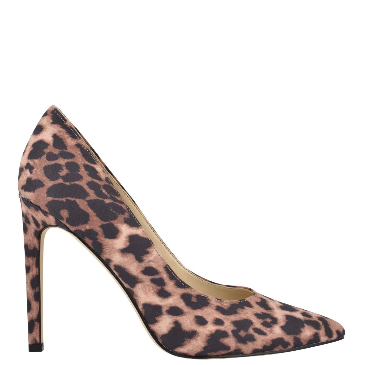 Nine West Tatiana Pointy Burunlu Stiletto Ayakkabı Kadın Leopar | 5147FIALN