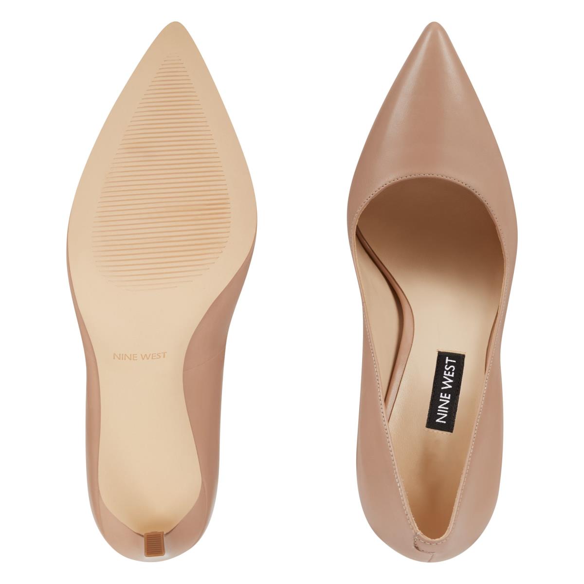 Nine West Tatiana Pointy Burunlu Stiletto Ayakkabı Kadın Bej Rengi | 6859LMNAJ