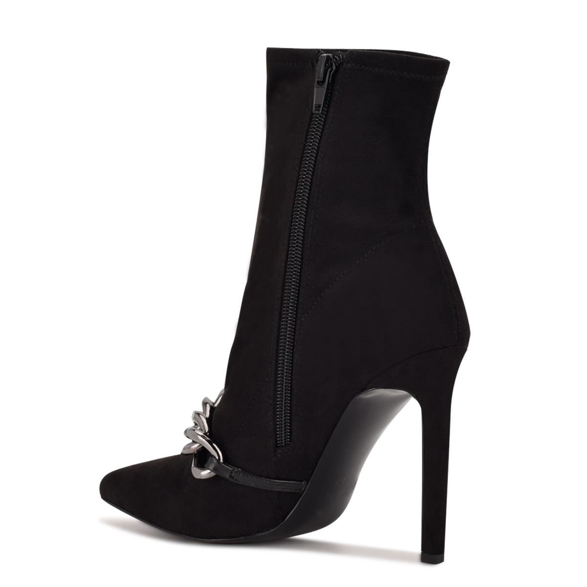 Nine West Timbaa Elbise Bootie Bot Kadın Siyah | 0826GZVOM