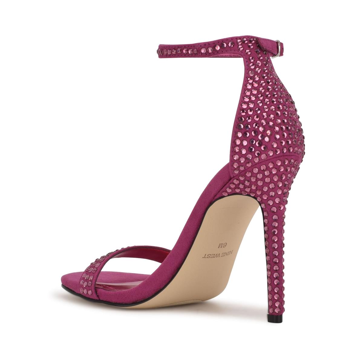 Nine West Toria Ankle Askılı Sandalet Kadın Koyu Pembe | 6937ULMCF