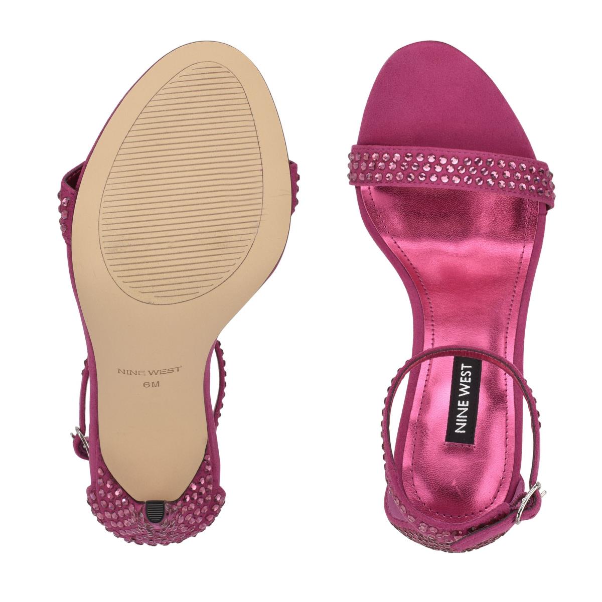 Nine West Toria Ankle Askılı Sandalet Kadın Koyu Pembe | 6937ULMCF