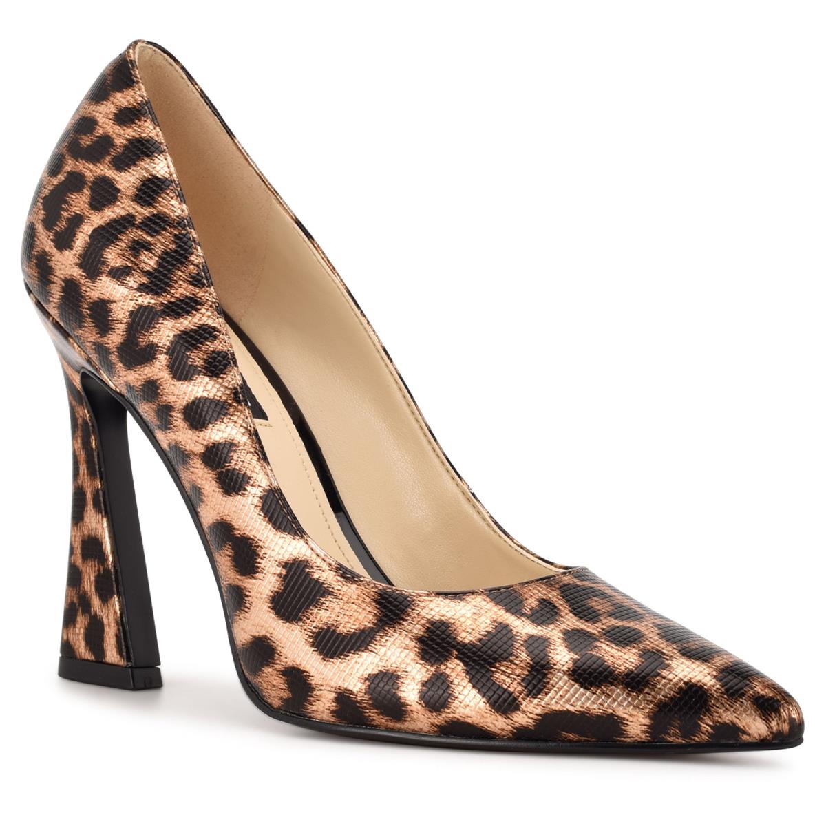 Nine West Trendz Pointy Burunlu Stiletto Ayakkabı Kadın Leopar | 1938YGEXK