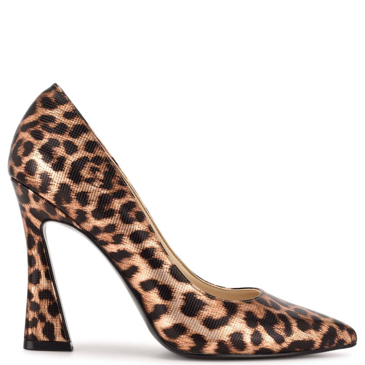 Nine West Trendz Pointy Burunlu Stiletto Ayakkabı Kadın Leopar | 1938YGEXK