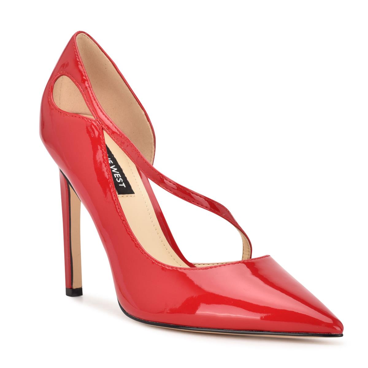 Nine West Twirl Pointy Burunlu Stiletto Ayakkabı Kadın Kırmızı | 0347QCMAD