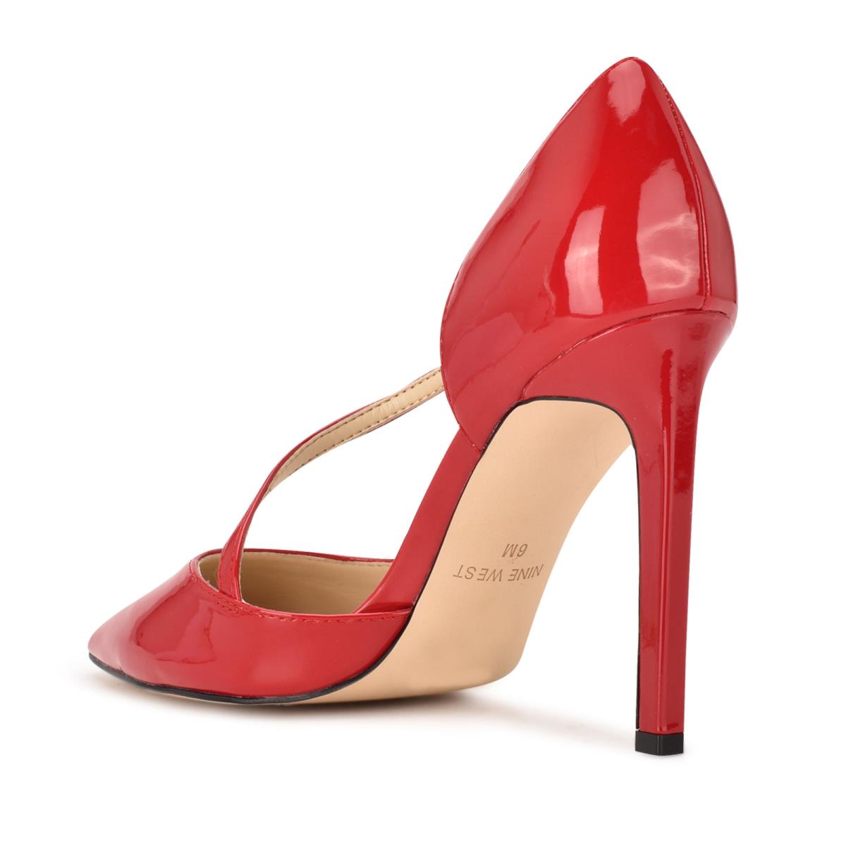 Nine West Twirl Pointy Burunlu Stiletto Ayakkabı Kadın Kırmızı | 0347QCMAD