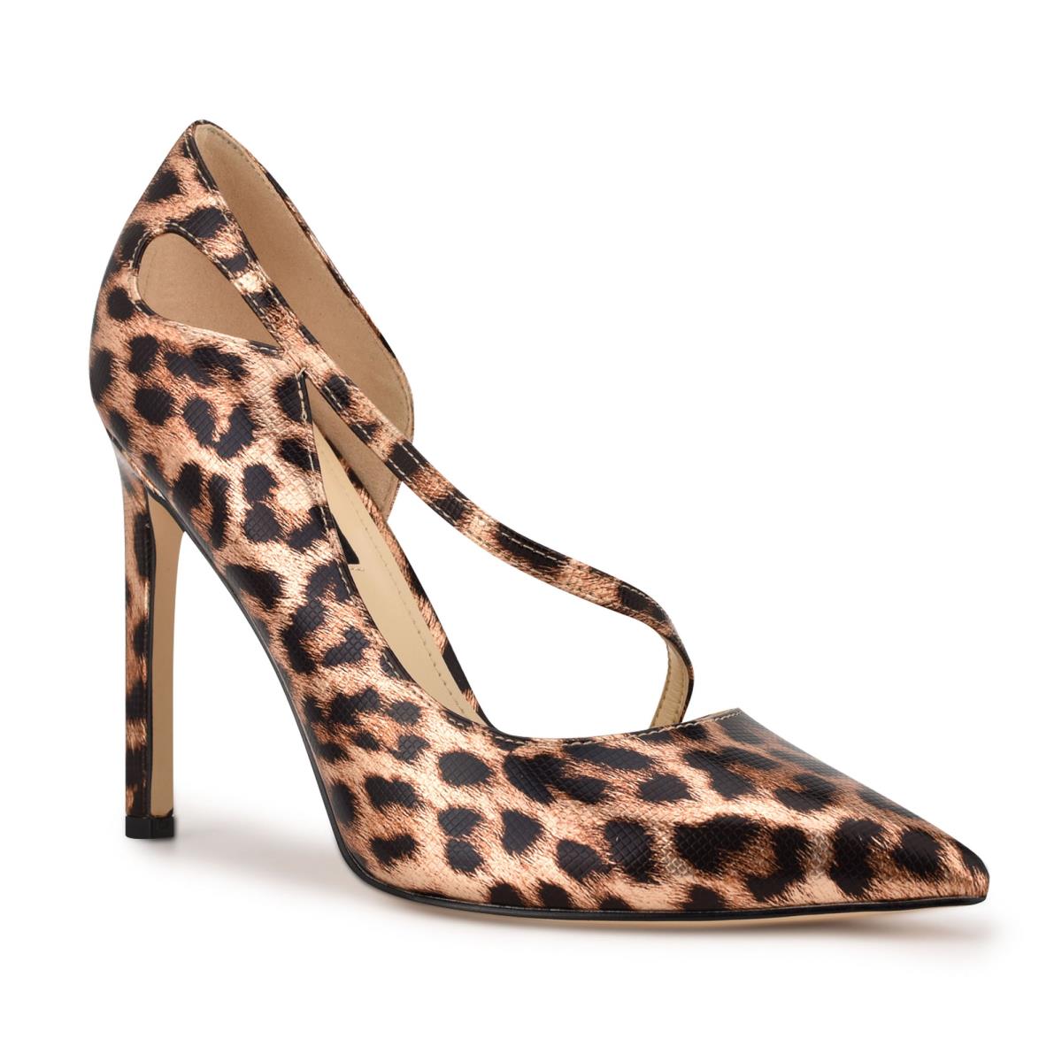 Nine West Twirl Pointy Burunlu Stiletto Ayakkabı Kadın Leopar | 7359MVOTR