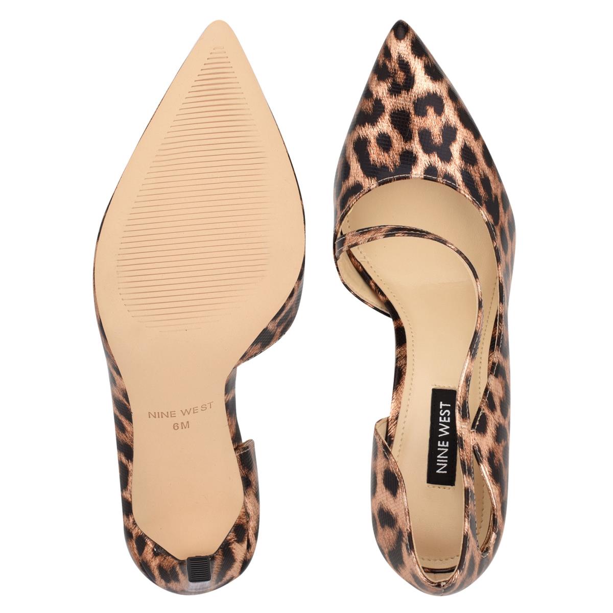 Nine West Twirl Pointy Burunlu Stiletto Ayakkabı Kadın Leopar | 7359MVOTR