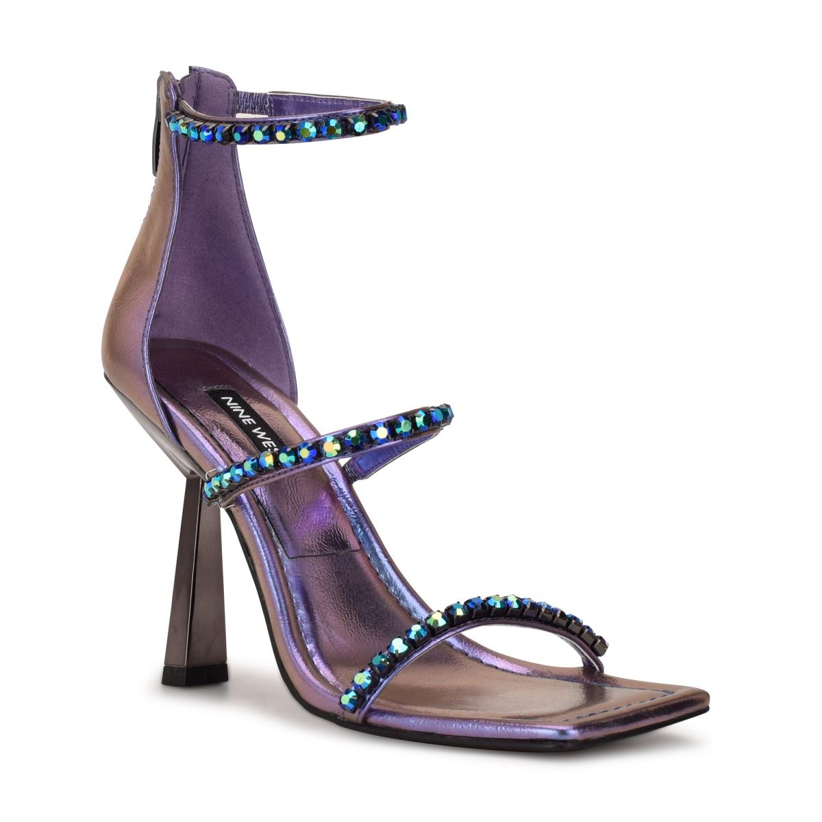 Nine West Vavoom Rhinestone Askısı Elbise Sandalet Kadın Pembe | 6930KLNWB