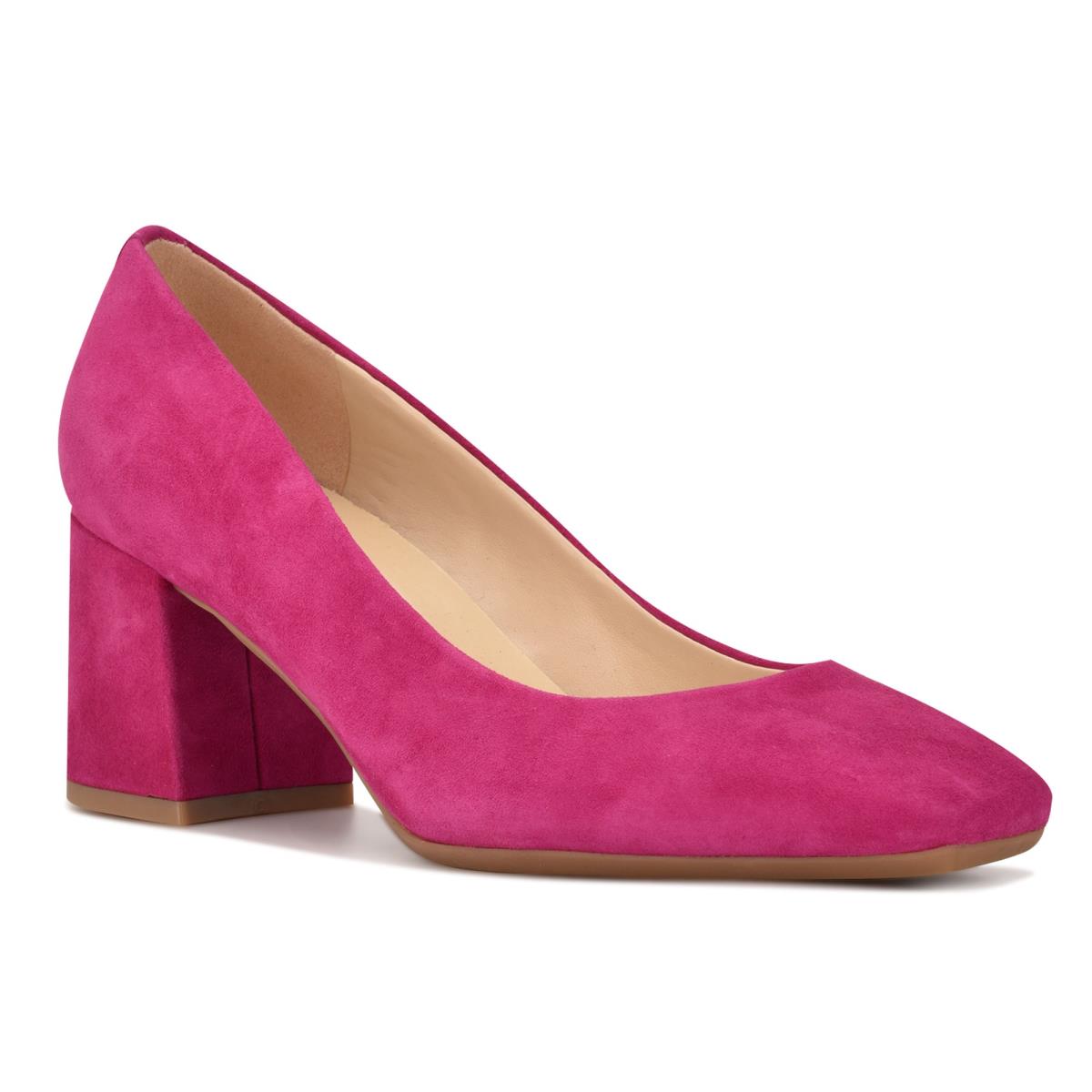 Nine West Vibe 9x9 Block Heel Stiletto Ayakkabı Kadın Pembe | 1607BGNXS