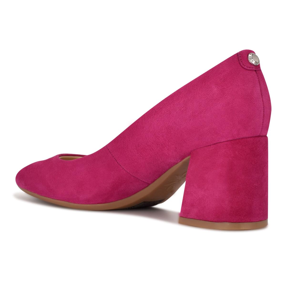 Nine West Vibe 9x9 Block Heel Stiletto Ayakkabı Kadın Pembe | 1607BGNXS