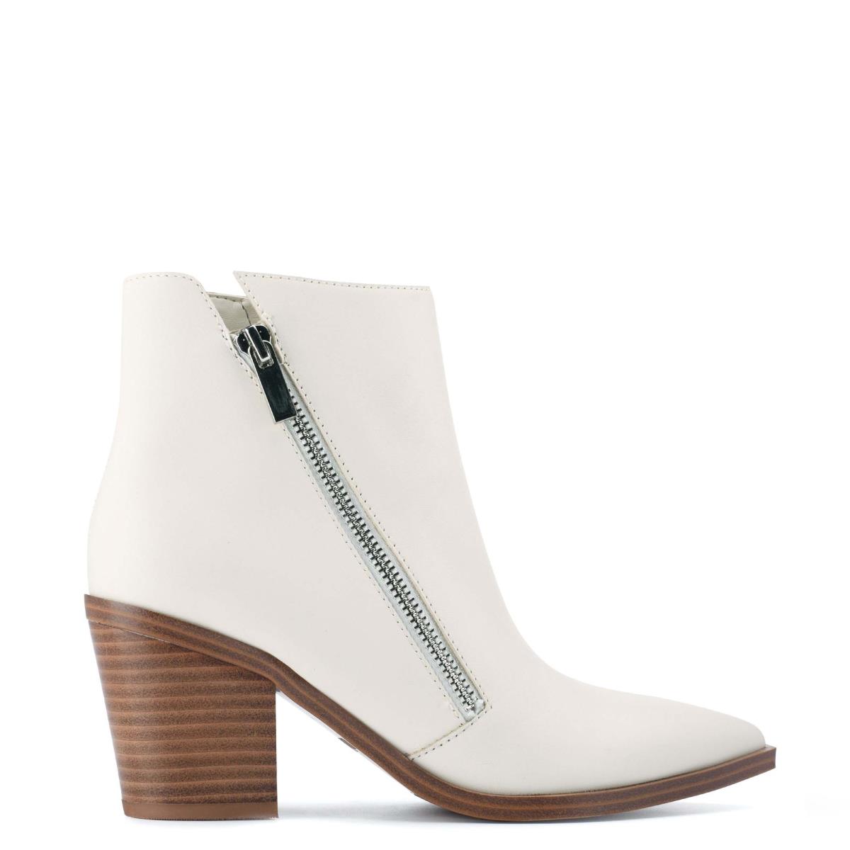 Nine West Wearit Block Heel Bot Kadın Beyaz | 6298HSZIO