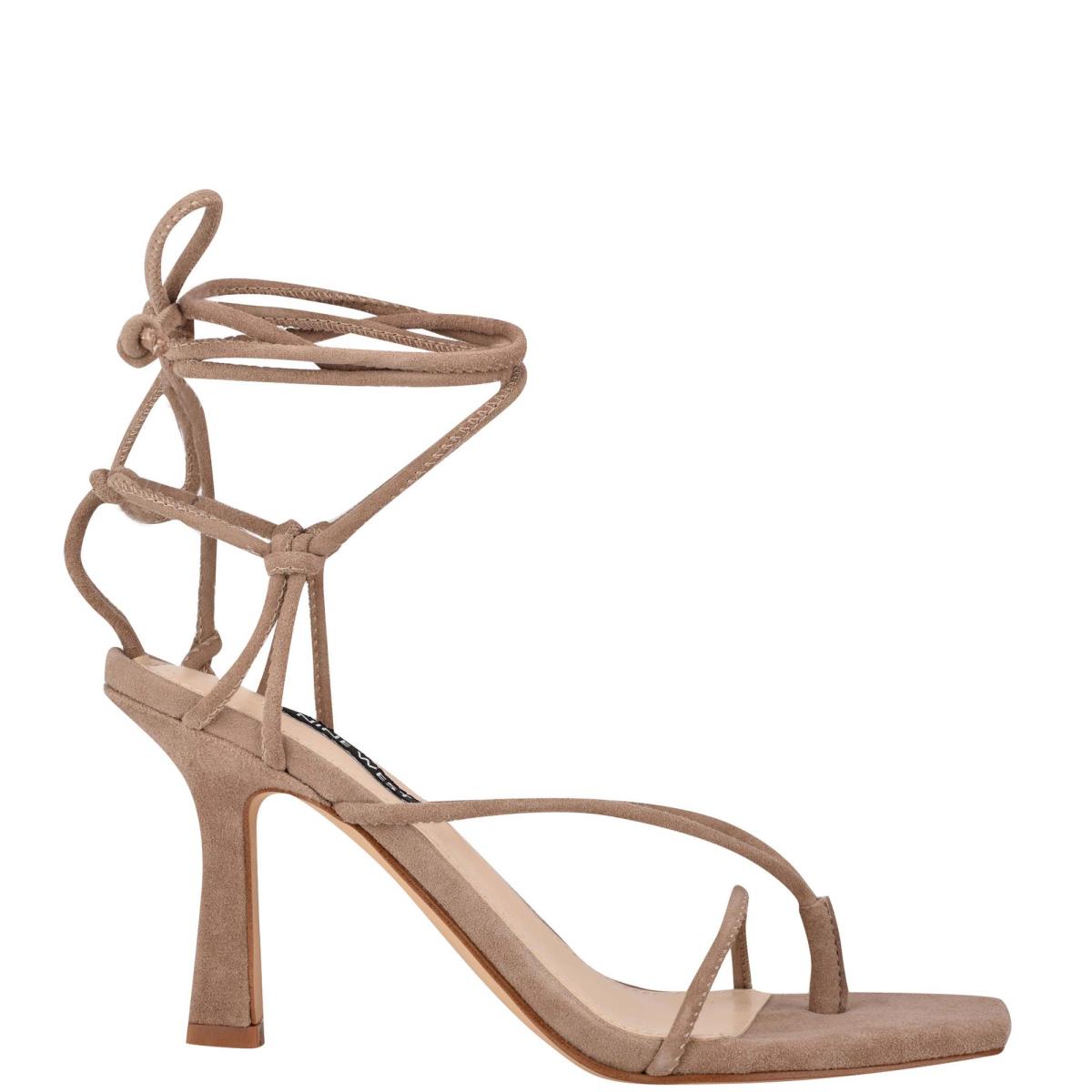 Nine West Yarin Ankle Wrap Topuklu Sandalet Kadın Kahverengi | 4170KHQWN