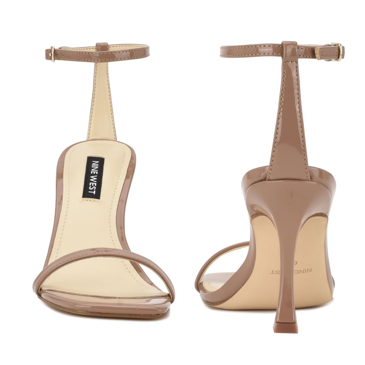 Nine West Yess Ankle Askılı Sandalet Kadın Kahverengi | 0216USFYW