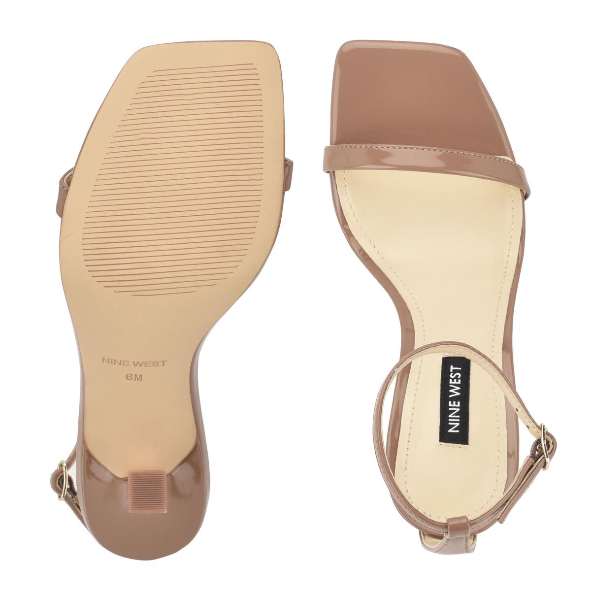 Nine West Yess Ankle Askılı Sandalet Kadın Kahverengi | 0216USFYW