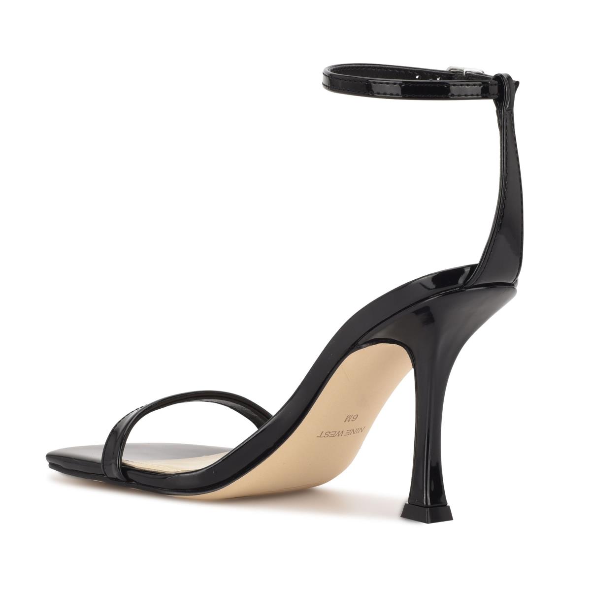 Nine West Yess Ankle Askılı Sandalet Kadın Siyah | 3861FYQUD