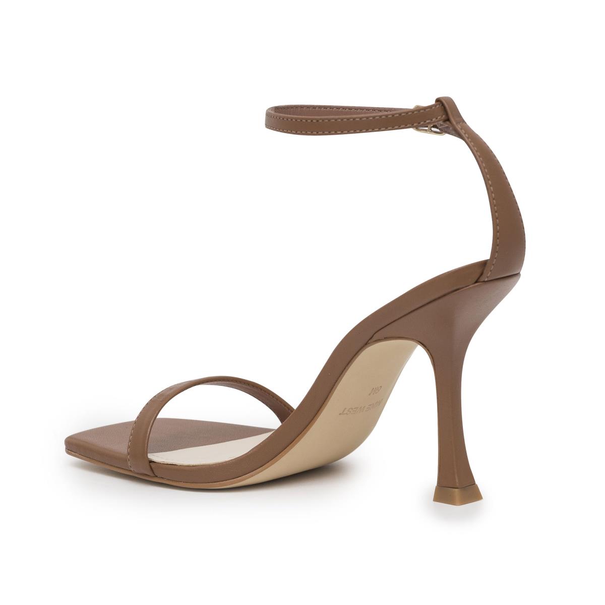 Nine West Yess Ankle Askılı Sandalet Kadın Açık Kahverengi | 3960JANCH