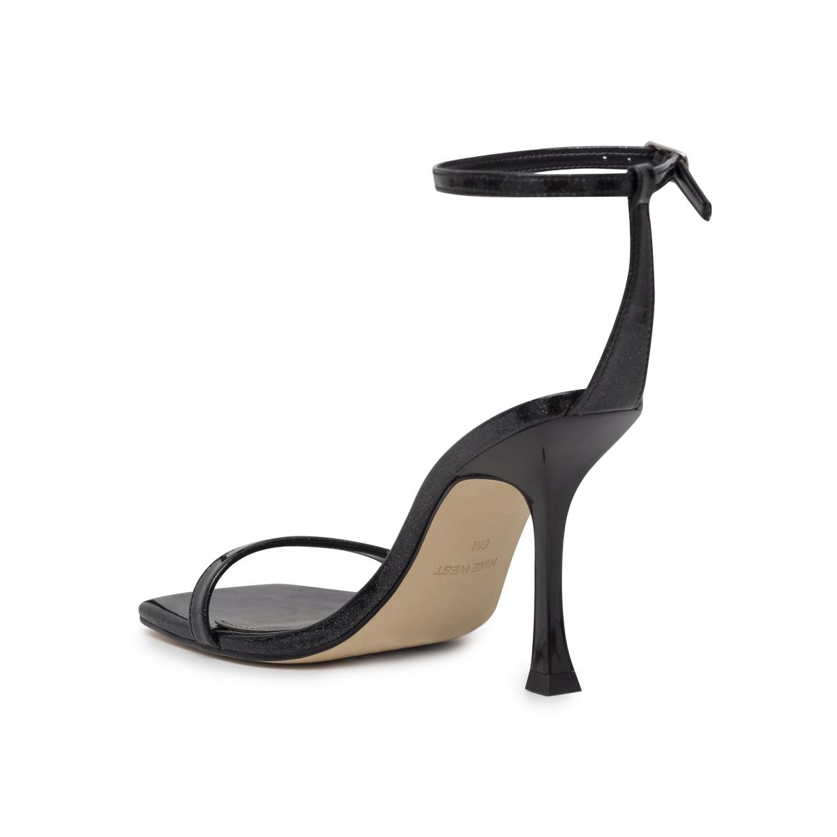 Nine West Yess Ankle Askılı Sandalet Kadın Siyah | 4120USELP