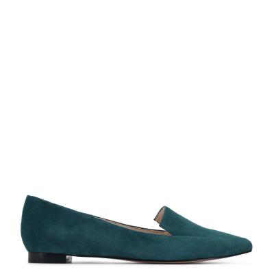 Nine West Abay Smoking Flats Kadın Turkuaz | 8573ISMAY