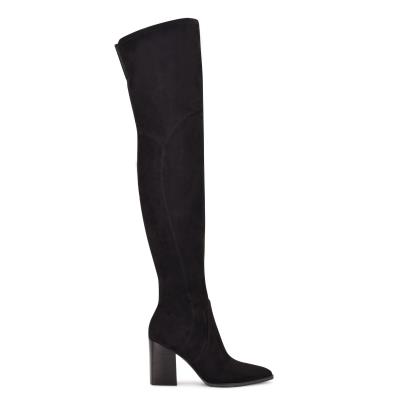 Nine West Barret Over The Knee Topuklu Bot Kadın Siyah | 0192VQBPY