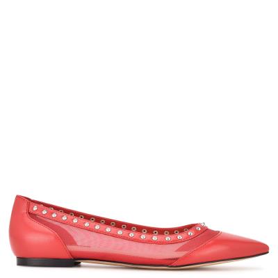 Nine West Bizzie Pointy Burunlu Bale Ayakkabısı Kadın Pembe | 3109VXMNA