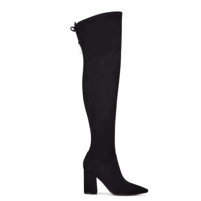 Nine West Ceeya 9x9 Over The Knee Topuklu Bot Kadın Siyah | 2587HBMZQ