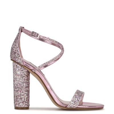 Nine West Celebra Topuklu Sandalet Kadın Açık Pembe | 1063ROHZJ