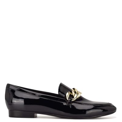 Nine West Chain Slip-On Loafer Ayakkabı Kadın Siyah | 0384GMFLX