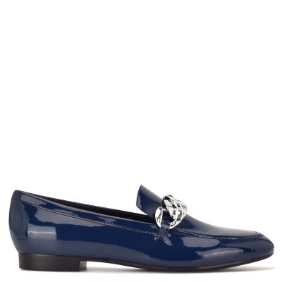 Nine West Chain Slip-On Loafer Ayakkabı Kadın Mavi | 7160BILMO