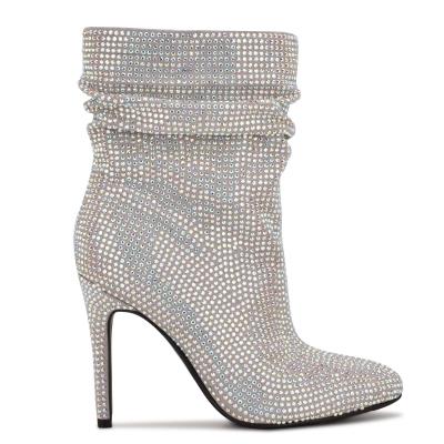 Nine West Dazzle Elbise Bot Kadın Gri | 7531VJBNY