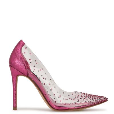 Nine West Franca Elbise Stiletto Ayakkabı Kadın Pembe | 6128DEJNS