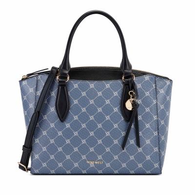 Nine West Paisley Jet Set Satchel Çanta Kadın Mavi | 3618CBKVQ