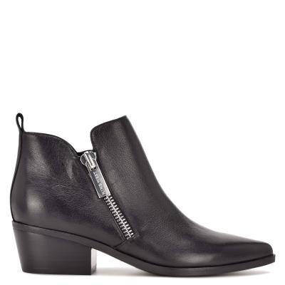 Nine West Single Pointy Burunlu Bot Kadın Siyah | 8465ODART