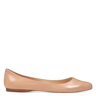 Nine West Speakup Almond Burunlu Flats Kadın Bej Rengi | 7605ARKOB