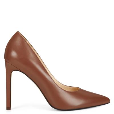 Nine West Tatiana Pointy Burunlu Stiletto Ayakkabı Kadın Kahverengi | 6475FKUTY