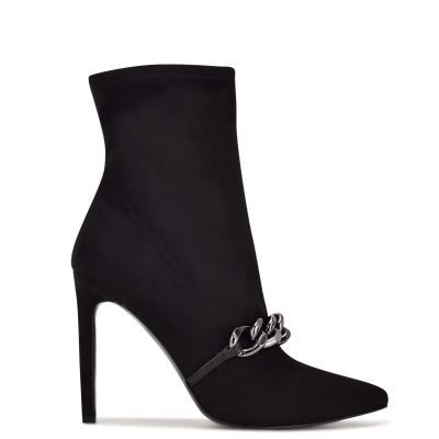 Nine West Timbaa Elbise Bootie Bot Kadın Siyah | 0826GZVOM