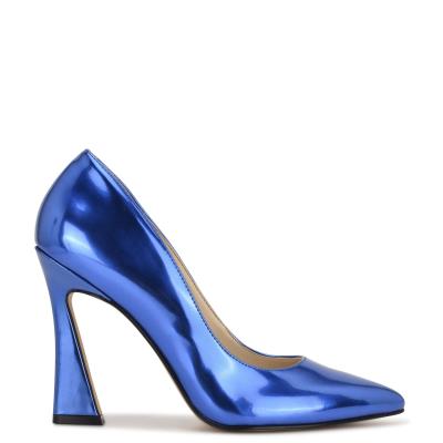 Nine West Trendz Pointy Burunlu Stiletto Ayakkabı Kadın Mavi | 7432BYFIN